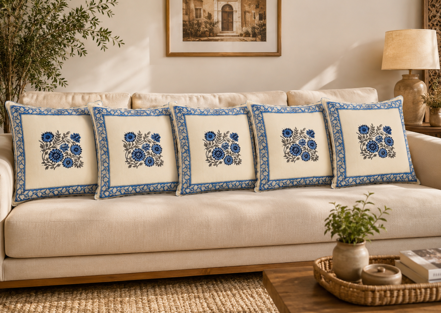 Royal Marigold Cushion Cover