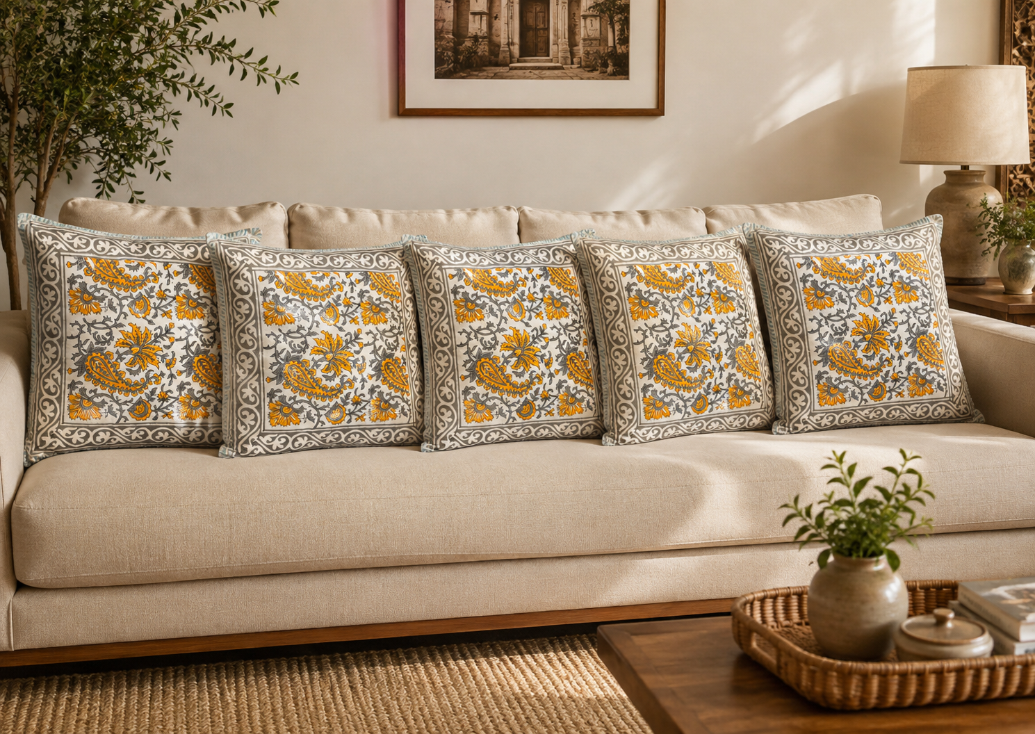 Noor Garden Cushion Cover