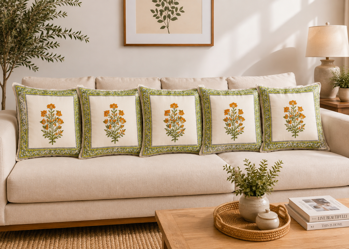 Saanjh Garden Cushion Cover