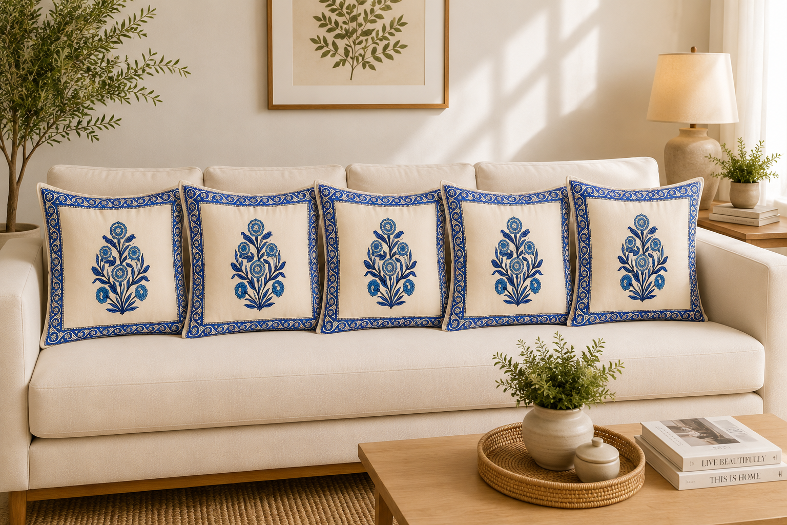 Neel Kamal Cushion Cover