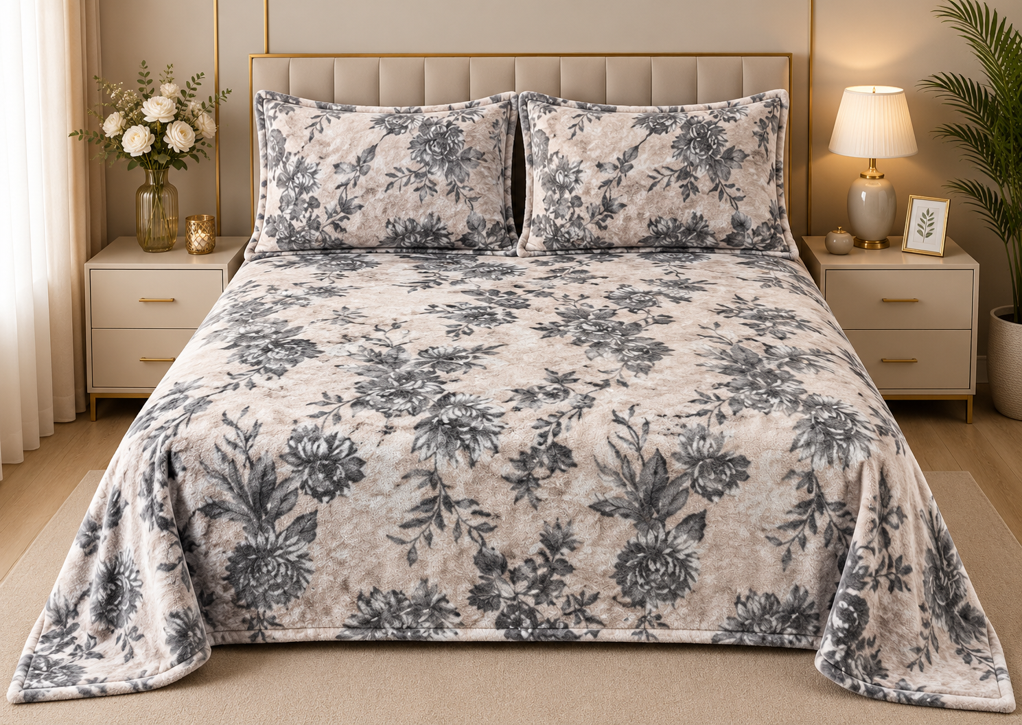 Pastel Prism Woolen Bedsheet