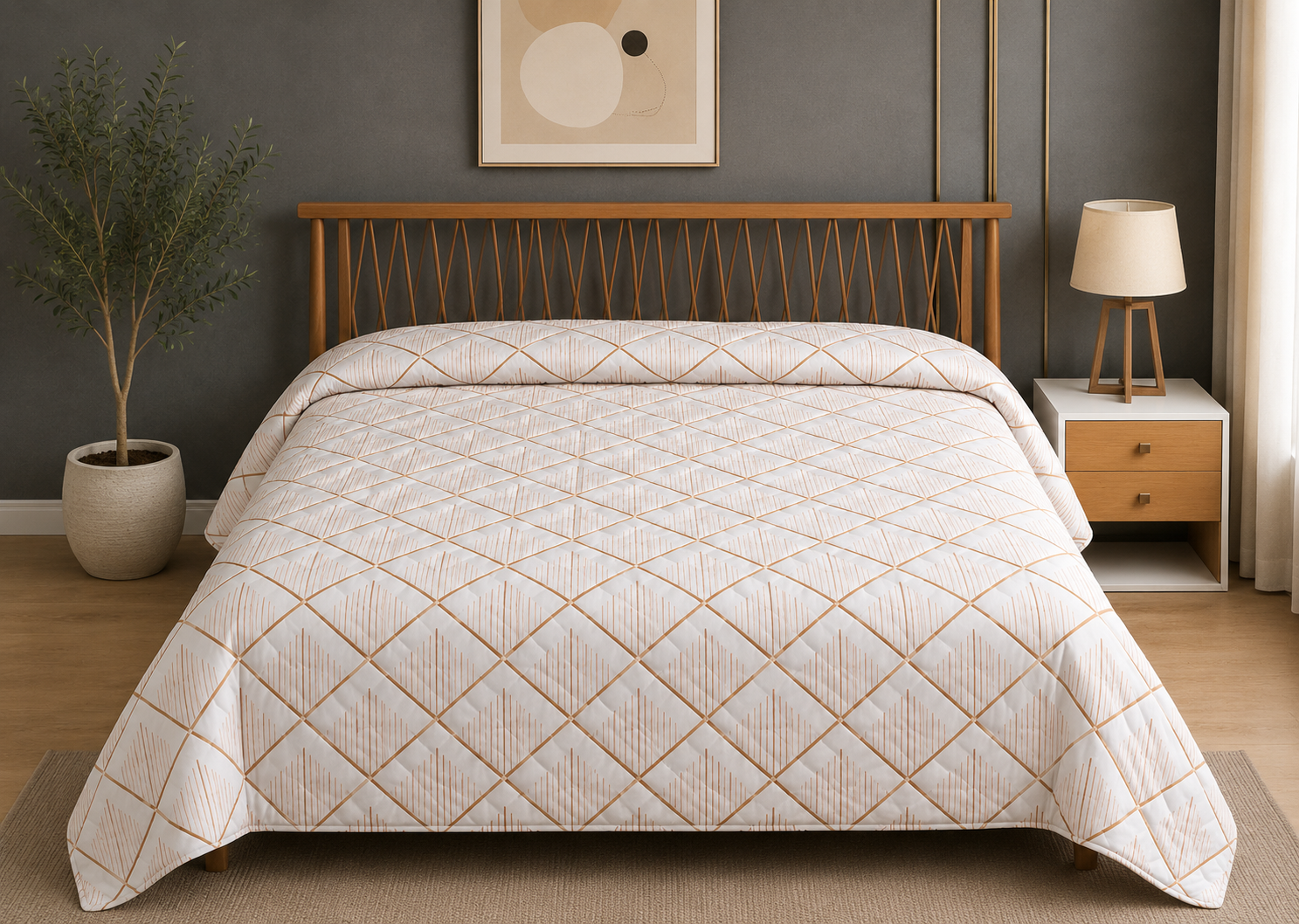 Rosewood Floral Quilt Cover