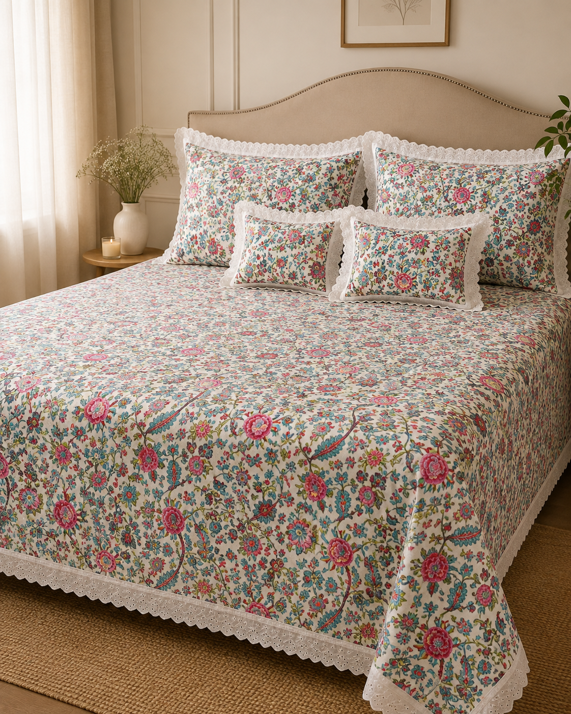 Phoolwari 5 Piece Bedding Set
