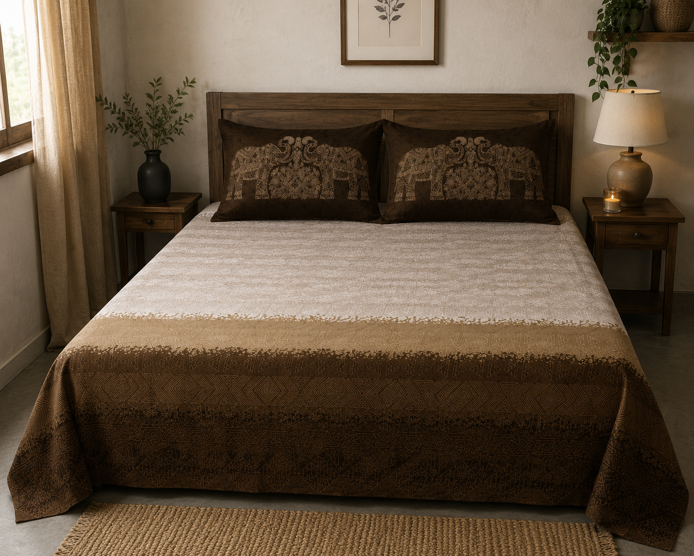 Petal Whisper Cotton Flat bedsheet