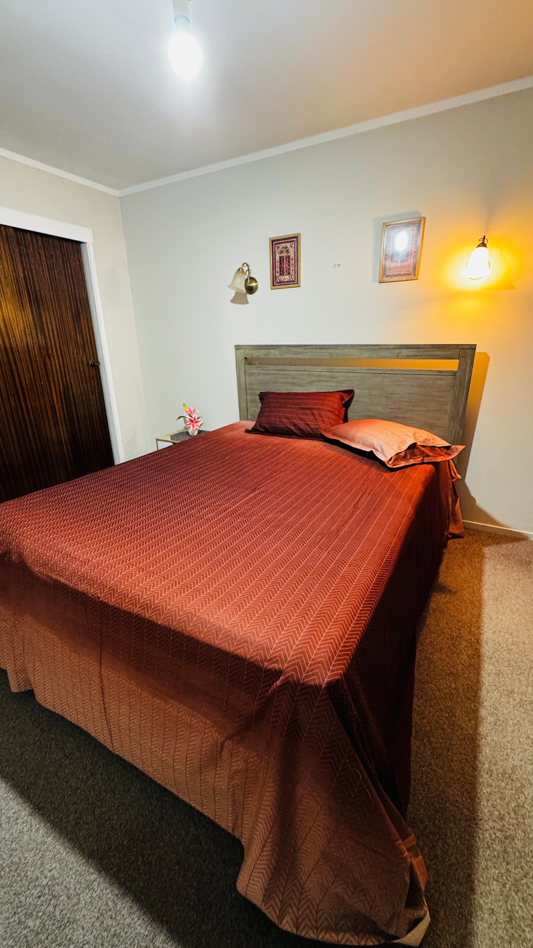 Rustic Red Cotton Bedsheet