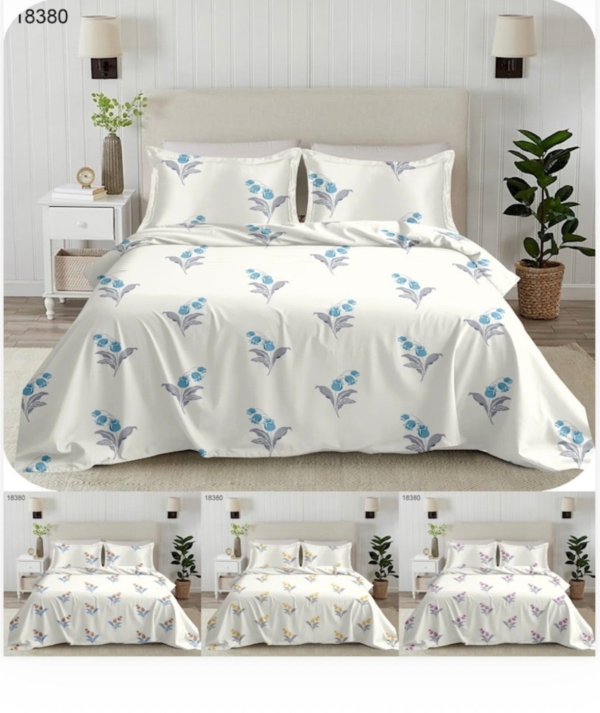 Serenity Cotton Flat Bedsheet