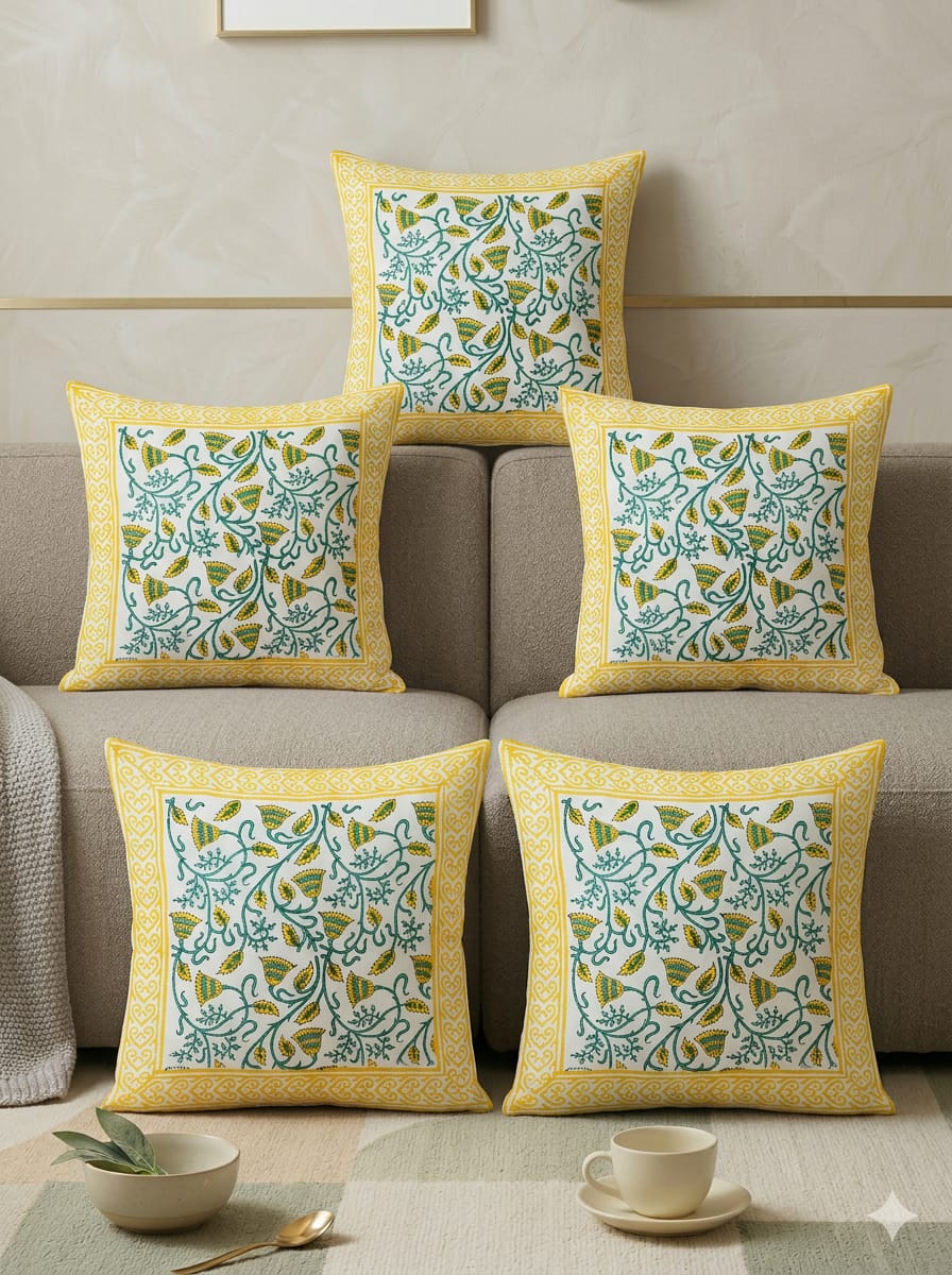 Gulnaar Floral Cushion Cover
