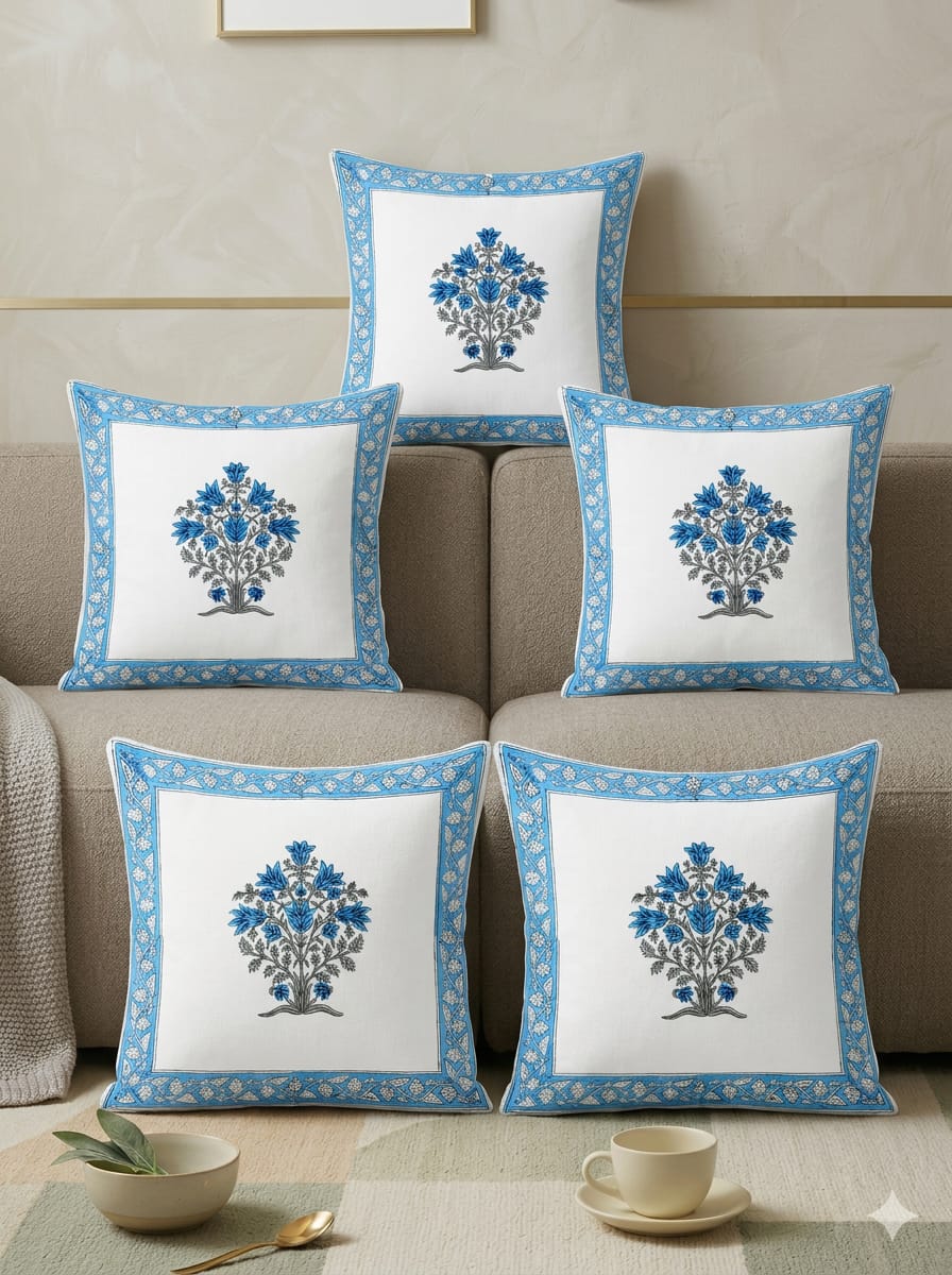 Sitara Bloom Cushion Cover