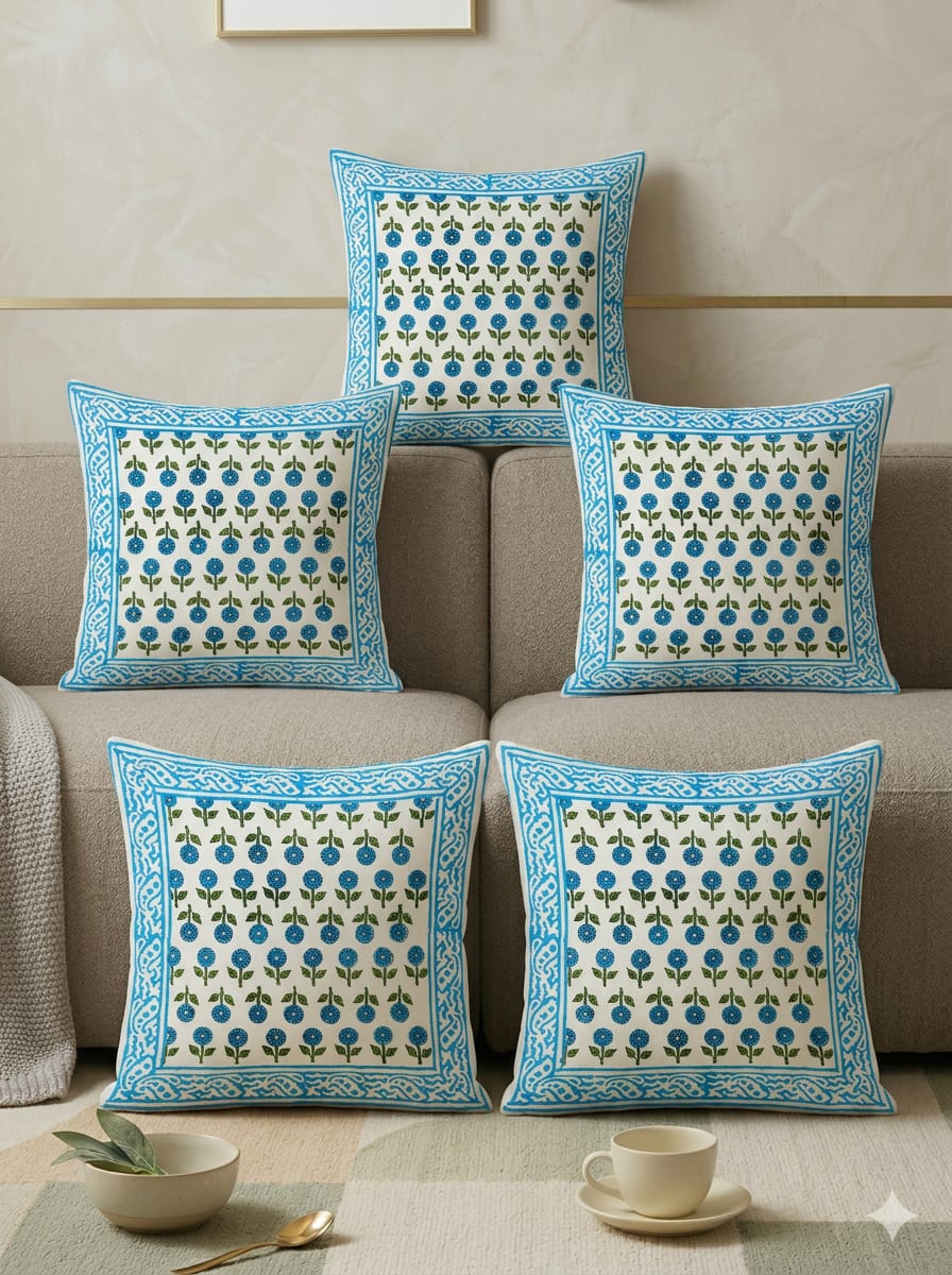 Aangan Blossom Cushion Cover
